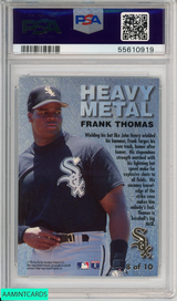 1996 METAL UNIVERSE FRANK THOMAS #8 HEAVY METAL CHICAGO WHITE SOX PSA 9 MINT 55610919