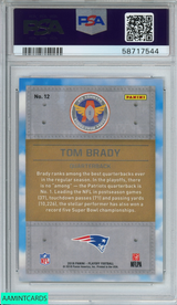 2018 PANINI PLAYOFF AIR COMMAND TOM BRADY #12 NEW ENGLAND PATRIOTS PSA 10 GEM MT 58717544