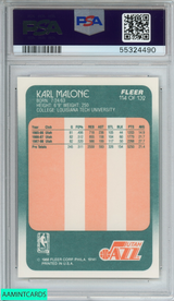 1988 FLEER KARL MALONE #114 UTAH JAZZ HOF PSA 9 MINT 55324490