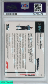 2020 TOPPS NOW FORMULA 1 LEWIS HAMILTON #13 ROOKIE RC PSA 10 GEM MT 58717472