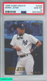 1996 FLEER UPDATE DEREK JETER #U226 NEW YORK YANKEES HOF PSA 10 GEM MT 56376249