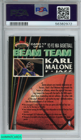 1992 STADIUM CLUB KARL MALONE #17 BEAM TEAM-MEMBERS ONLY UTAH JAZZ HOF PSA 5 EX 56382972
