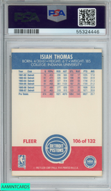 1987 FLEER ISIAH THOMAS #106 DETROIT PISTONS HOF PSA 6 EX-MT 55324446