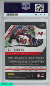 2019 PANINI PRIZM OJ HOWARD #193 GREEN SCOPE 52 OF 75 BUCCANEERS PSA 9 MINT 58717475