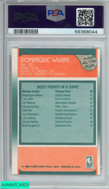 1988 FLEER DOMINIQUE WILKINS #125 ALL-STAR ATLANTA HAWKS HOF PSA 8 NM-MT 56368044