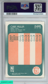 1988 FLEER CHRIS MULLIN #48 GOLDEN STATE WARRIORS HOF PSA 8 NM-MT 55324464