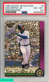 1999 PACIFIC REVOLUTION TRIPLEHEADER KEN GRIFFEY JR #9 MARINERS PSA 8.5 NM-MT+ 55664628