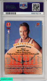 1996 STADIUM CLUB STEVE NASH #R12 ROOKIES 2 PHOENIX SUNS HOF RC PSA 8.5 NM-MT+ 55675219