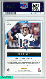 2020 PANINI SCORE TOM BRADY #GFTB GAME FACE NEW ENGLAND PATRIOTS PSA 10 GEM MT 61213723