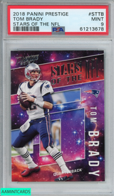 2018 PANINI PRESTIGE STARS OF THE NFL TOM BRADY #STTB PATRIOTS PSA 9 MINT 61213678