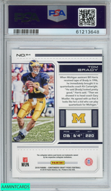 2018 PANINI CONTENDERS DRAFT PICKS TOM BRADY #94 MICHIGAN WOLVERINES PSA 9 MINT 61213648