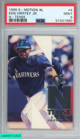 1996 E-MOTION XL N-TENSE KEN GRIFFEY JR #4 SEATTLE MARINERS HOF PSA 9 MINT 57401980