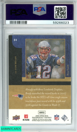 2008 U D MASTERPIECES TOM BRADY #84 FRAMED BLUE 44 OF 150 POP 2!! PSA 9 MINT 59266023