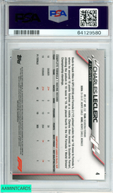 2020 TOPPS CHROME FORMULA 1 CHARLES LECLERC #4 SCUDERIA FERRARI PSA 10 GEM MT 64129580