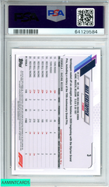 2021 TOPPS CHROME F1 MAX VERSTAPPEN #3 PURPLE GREEN REFRACTOR PSA 9 MINT 64129584