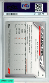 2020 TOPPS CHROME F1 KEVIN MAGNUSSEN #18 REFRACTOR HAAS F1 TEAM PSA 9 MINT 64129574
