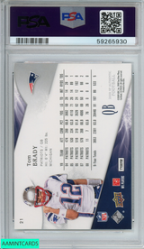 2009 SP AUTHENTIC TOM BRADY #21 NEW ENGLAND PATRIOTS PSA 8 NM-MT 59265930