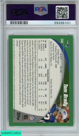 2002 TOPPS TOM BRADY #248 NEW ENGLAND PATRIOTS PSA 8 NM-MT 59266101
