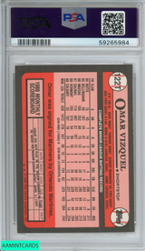 1989 TOPPS TRADED OMAR VIZQUEL #122T ROOKIE RC SEATTLE MARINERS PSA 10 GEM MT 59265984