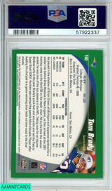 2002 TOPPS CHROME TOM BRADY #100 NEW ENGLAND PATRIOTS PSA 9 MINT 57922337