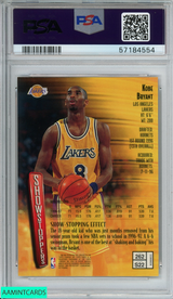 1997 FINEST KOBE BRYANT #262 W COATING LOS ANGELES LAKERS HOF PSA 8 NM-MT 57184554