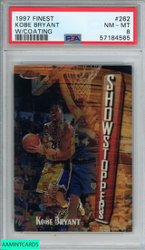 1997 FINEST KOBE BRYANT #262 W COATING LOS ANGELES LAKERS HOF PSA 8 NM-MT 57184565