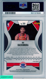 2019 PANINI PRIZM RUI HACHIMURA #255 SILVER PRIZM ROOKIE RC PSA 10 GEM MT 53137600