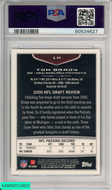 2009 BOWMAN CHROME TOM BRADY #10 NEW ENGLAND PATRIOTS PSA 8 NM-MT 60524627