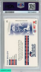 2007 DONRUSS THREADS TOM BRADY #26 NEW ENGLAND PATRIOTS PSA 10 GEM MT 58704892