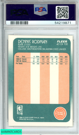 1988 FLEER DENNIS RODMAN #43 DETROIT PISTONS PSA 9 MINT 54219871