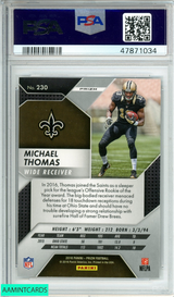2016 PANINI PRIZM MICHAEL THOMAS #230 NEW ORLEANS SAINTS PRIZM RC PSA 10 GEM MT 47871034