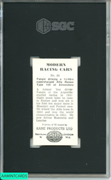 1954 KANE PRODUCTS LTD FANGIO #35 MODERN RACING CARS ROOKIE RC SGC 7 NM 4344515