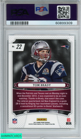2013 PANINI PRIZM MONDAY NIGHT HEROES TOM BRADY #22 PATRIOTS PSA 10 GEM MT 60899309