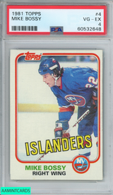 1981 TOPPS MIKE BOSSY #4 NEW YORK ISLANDERS HOF PSA 4 VG-EX 60532648