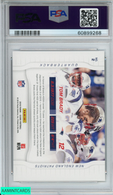 2016 PANINI SCORE SIDELINES TOM BRADY #2 NEW ENGLAND PATRIOTS PSA 10 GEM MT 60899268