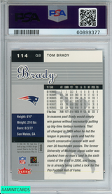 2006 ULTRA TOM BRADY #114 NEW ENGLAND PATRIOTS PSA 10 GEM MT 60899377
