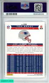 2013 PANINI SCORE TOM BRADY #239 NEW ENGLAND PATRIOTS PSA 10 GEM MT 60658555