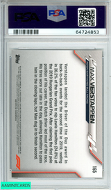 2020 TOPPS CHROME F1 MAX VERSTAPPEN#165 70TH ANNIVERSARY-ORANGE POP 3 PSA 9 MINT 64724853