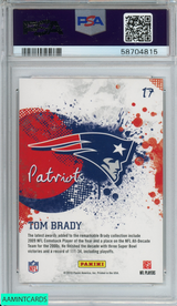 2010 SCORE FRANCHISE TOM BRADY #17 NEW ENGLAND PATRIOTS PSA 10 GEM MT 58704815