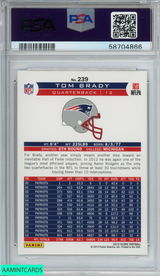 2013 PANINI SCORE TOM BRADY #239 NEW ENGLAND PATRIOTS PSA 10 GEM MT 58704866