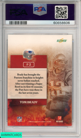 2008 SCORE TOM BRADY #F-2 FRANCHISE NEW ENGLAND PATRIOTS PSA 9 MINT 60658606