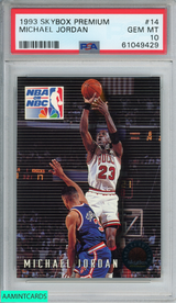 1993 SKYBOX PREMIUM MICHAEL JORDAN #14 CHICAGO BULLS HOF PSA 10 GEM MT 61049429