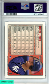 1998 BOWMAN CHROME DEREK JETER #224 INTERNATIONAL HOF N Y YANKEES PSA 9 MINT 60737262