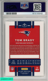 2017 PANINI DONRUSS TOM BRADY #64 PATRIOTS PSA 10 GEM MT 61510542
