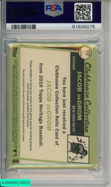 2015 TOPPS HERITAGE CLUBHOUSE COLLECTION RELICS JACOB DEGROM #CCRJD  PSA 10 POP 61835075