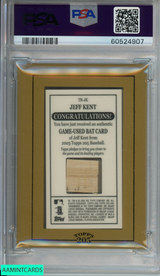 2003 TOPPS 205 TOBACCO RELIC JEFF KENT #TR-JK HOUSTON ASTROS PSA 9 MINT 60524907