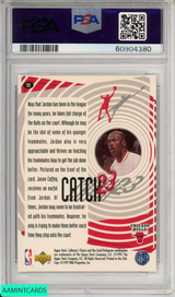 1997 COLL CHOICE MICHAEL JORDAN #195 CATCH 23-NATURAL BORN LDR BULLS HOF PSA 10 60904380