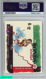 1994 STADIUM CLUB DUGOUT DIRT BARRY BONDS #6 SAN FRANCISCO GIANTS PSA 9 MINT 56621087