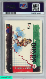 1994 STADIUM CLUB DUGOUT DIRT BARRY BONDS #6 SAN FRANCISCO GIANTS PSA 9 MINT 56621088