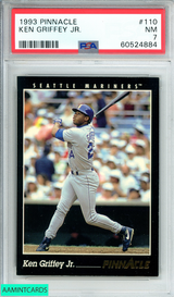 1993 PINNACLE KEN GRIFFEY JR#110 SEATTLE MARINERS HOF  PSA 7 NM 60524884